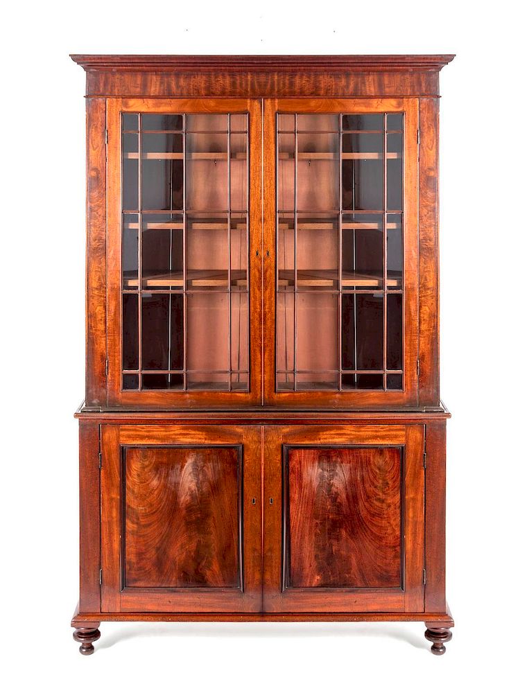 Appraisal: A William IV Mahogany Bookcase Height x width x depth