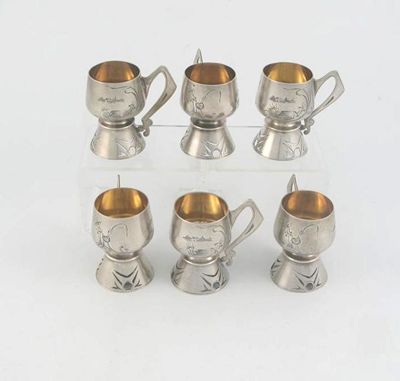 Appraisal: A set of six late th early th century Russian