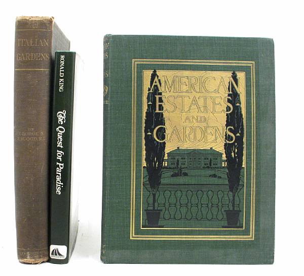 Appraisal: Garden Design volumes including Elgood George S Italian Gardens London