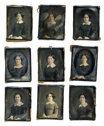 Appraisal: Lot Daguerreotype Portraits Presumed graduates of Oakland Female Institute Norristown