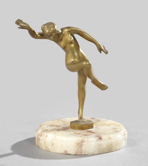 Appraisal: Fanny Rozet French fl a gilt-bronze figure of a dancer