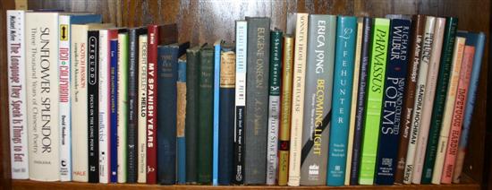 Appraisal: Poetry some signed Vols on shelves