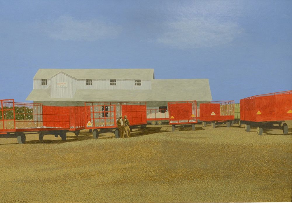 Appraisal: Carroll Cloar American - Trailers at the Gin acrylic on