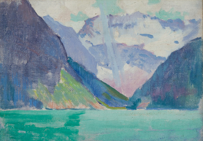 Appraisal: ARTHUR WESLEY DOW American - View of Lake Louise Alberta