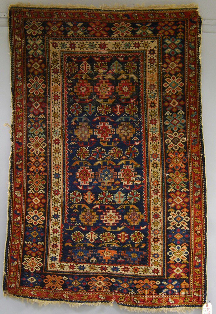 Appraisal: Shirvan Rug East Caucasus early th century areas of wear