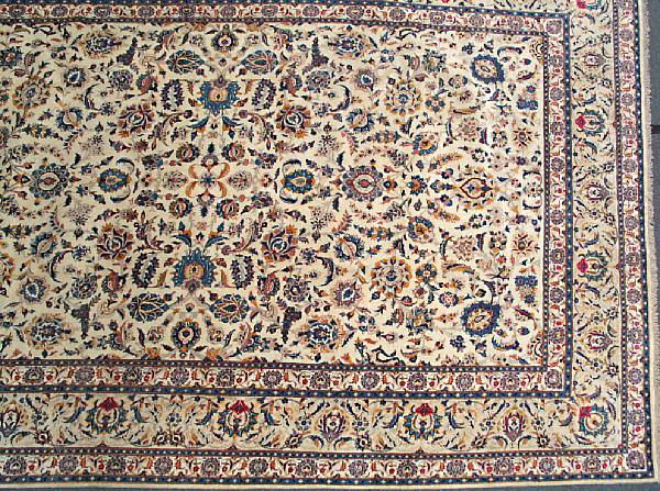 Appraisal: A Kashan carpet size approximately ft in x ft