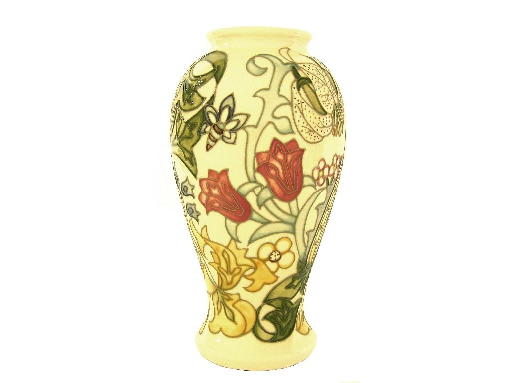 Appraisal: Moorcroft William Morris 'Golden Lily' ovoid vase decorated upon an