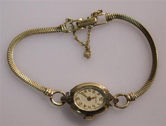 Appraisal: K Gold Lady's Wrist Watch Longines K gold with K