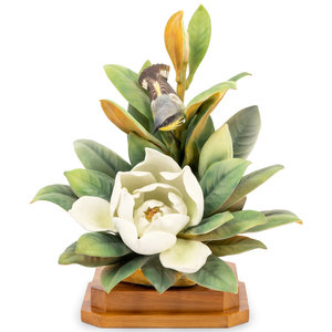 Appraisal: A Royal Worcester Dorothy Doughty Magnolia Warbler Group th Century