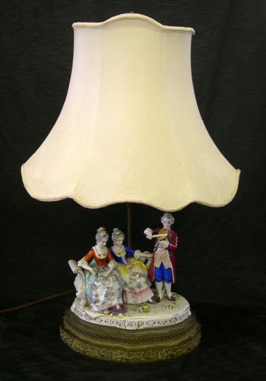 Appraisal: Elaborate German Porcelain Group of Le Concert first quarter th