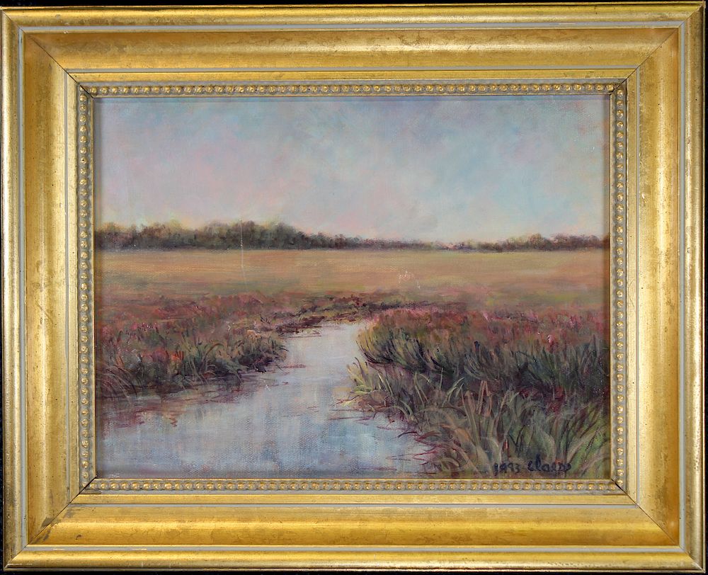 Appraisal: American School Signed Landscape Painting American School Signed Landscape Painting