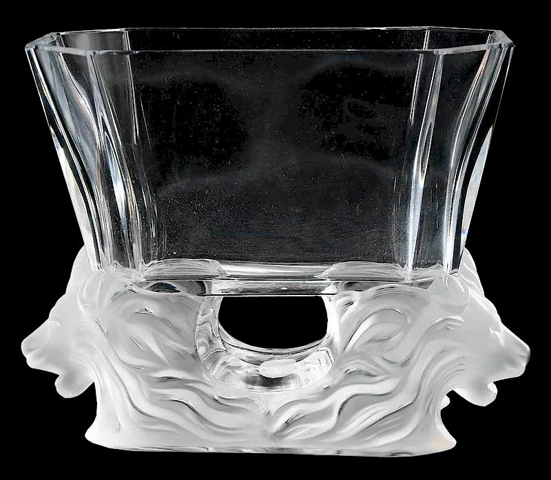 Appraisal: Lalique Venise Glass Bowl engraved Lalique France - x -