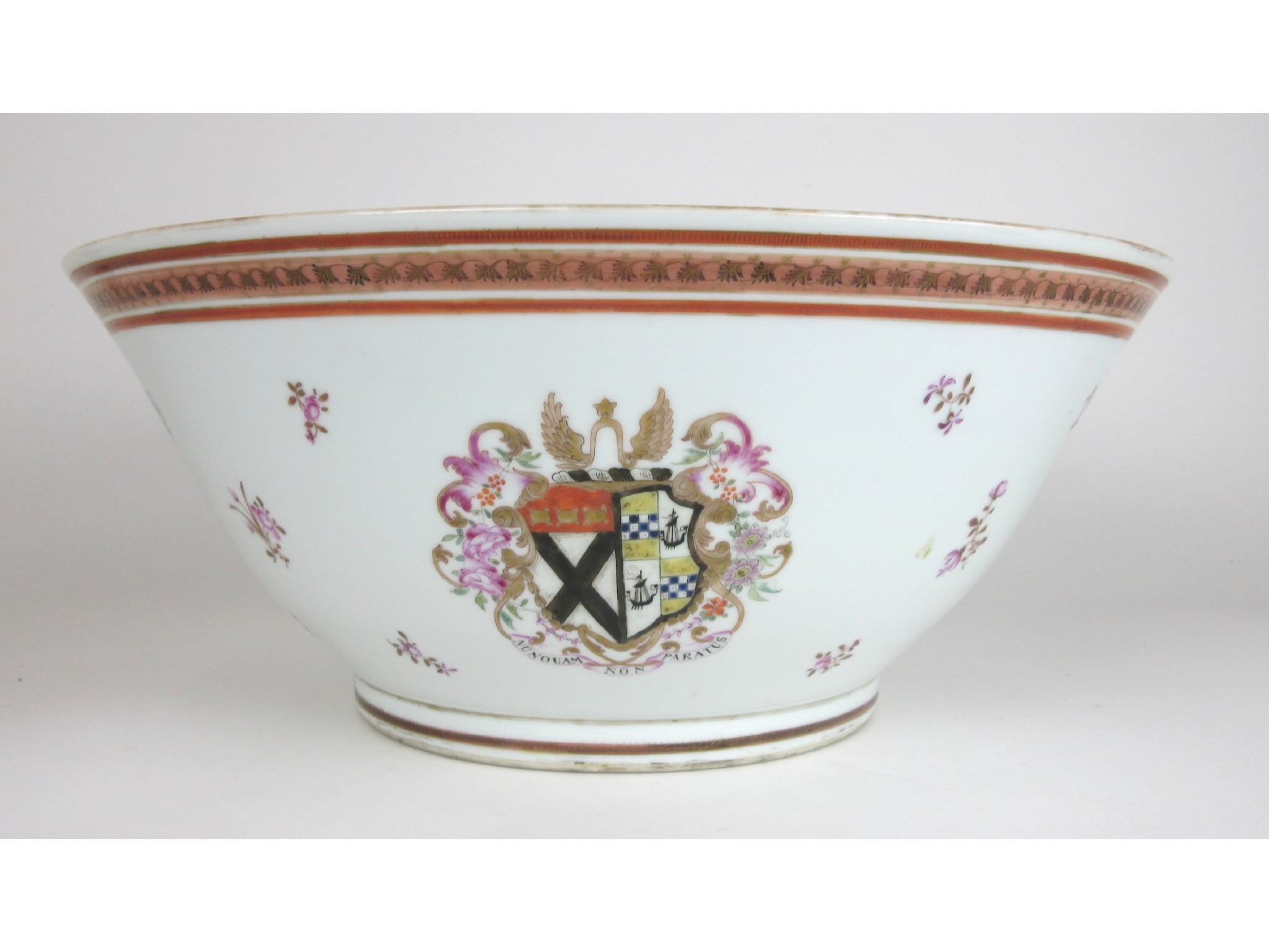 Appraisal: A Samson type armorial bowlin the Chinese export style painted