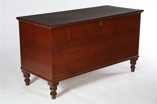 Appraisal: BLANKET CHEST Attributed to Pennsylvania st half- th century walnut