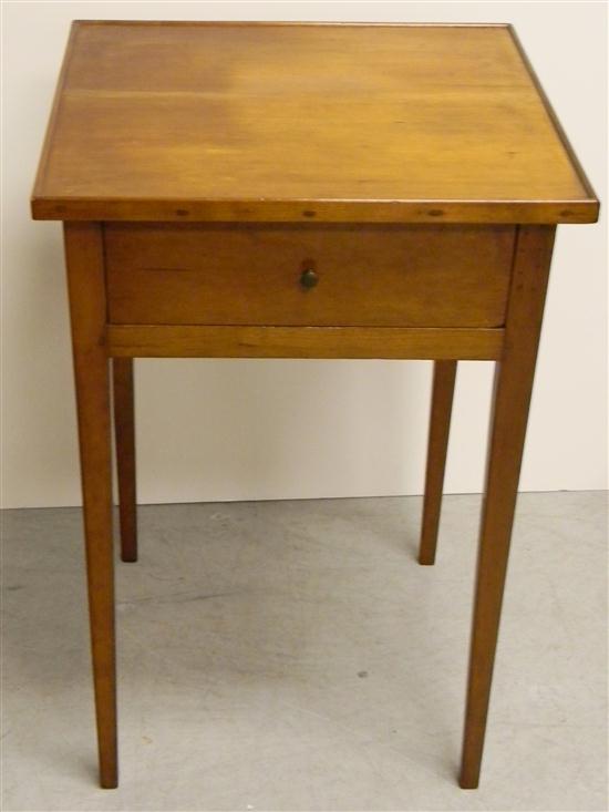 Appraisal: Single drawer stand American early th C square top with