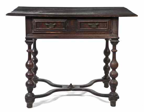 Appraisal: A Renaissance Revival Occasional Table having a rectangular top over