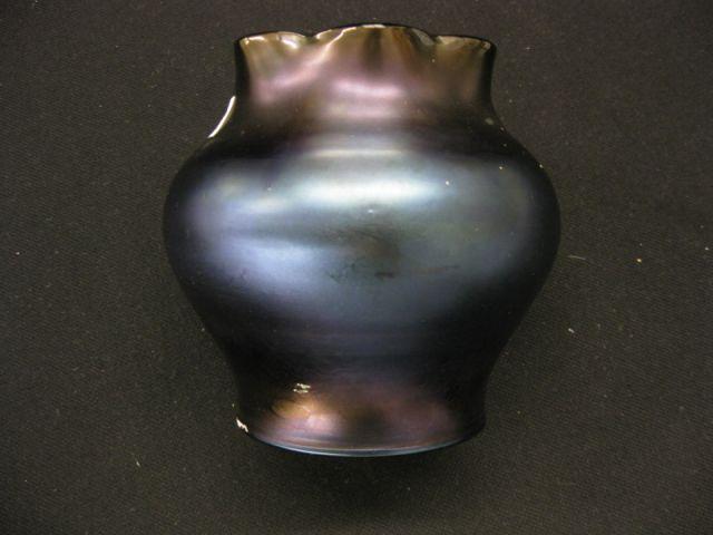 Appraisal: Loetz Art Glass Vase iridescent finish on deep amethyst excellent