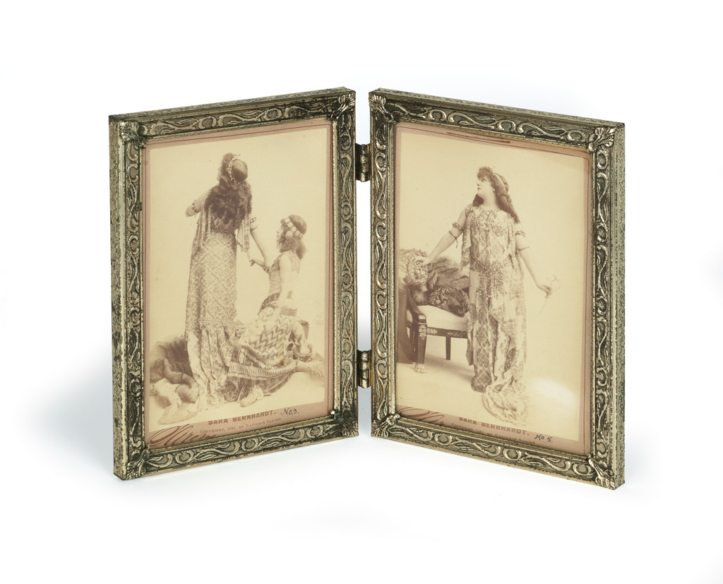 Appraisal: NAPOLEON SARONY - SARA BERNHARDT Pair of promotional photographs in