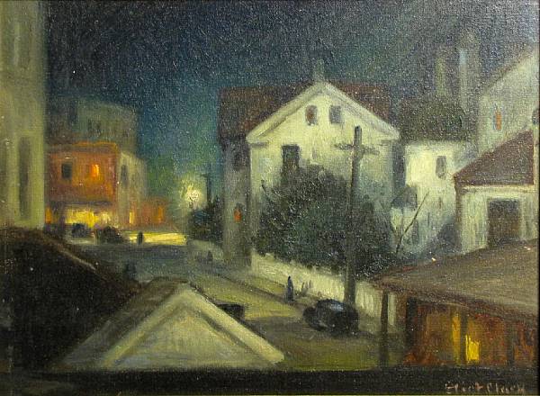 Appraisal: Eliot Candee Clark American - 'Nocturne Old Santonio' signed 'Eliot