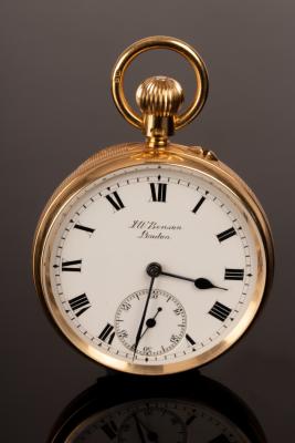 Appraisal: An ct gold cased open faced pocket watch by JW