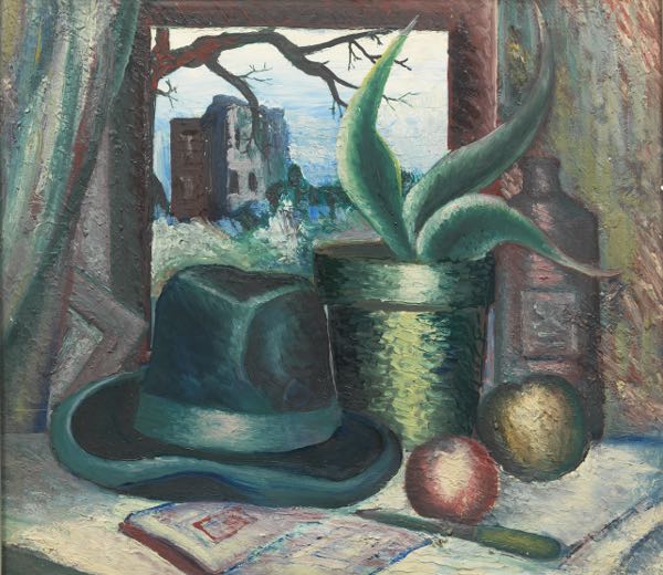 Appraisal: HARVEY GREGORY PRUSHECK AMERICAN - x Still life with hat