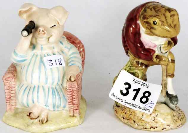 Appraisal: Royal Albert Beatrix Potter Figures Mr Jeremy Fisher Digging and