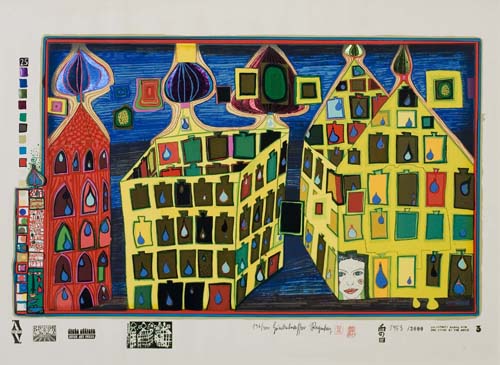 Appraisal: FRIEDENSREICH HUNDERTWASSER It Hurts to Wait with Love if Love