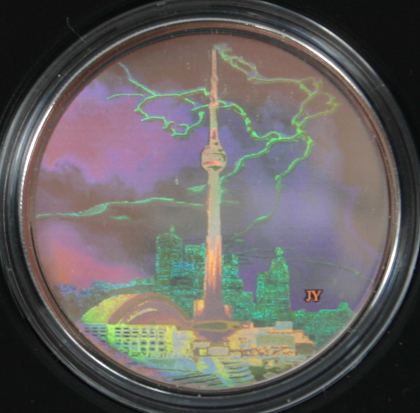 Appraisal: Canadian Fine Silver Hologram Coin