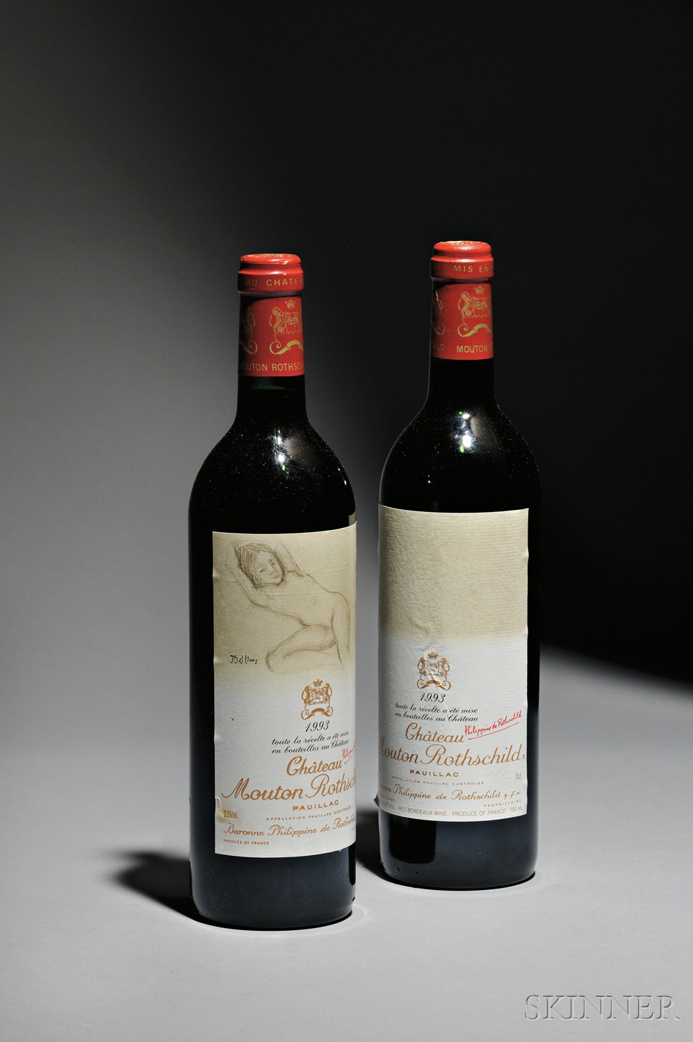 Appraisal: Chateau Mouton Rothschild Pauillac er Cru Classe u both into