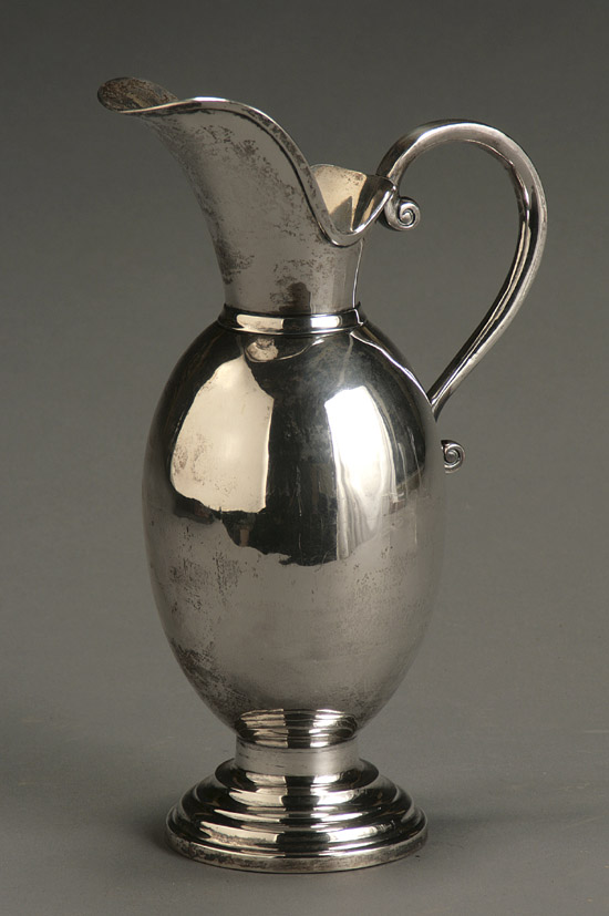 Appraisal: Mexican Sterling Water Pitcher Sanborns Mexico City Mid- th Century