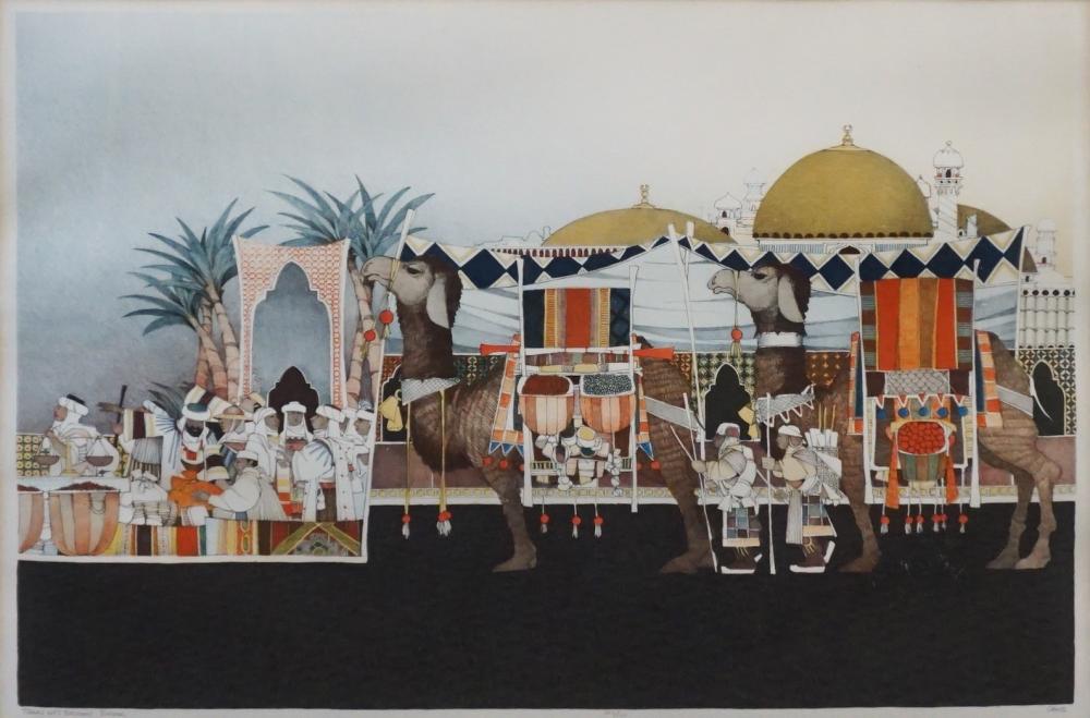 Appraisal: John Lawrence Doyle American - 'Bazar' Lithograph Print Signed l