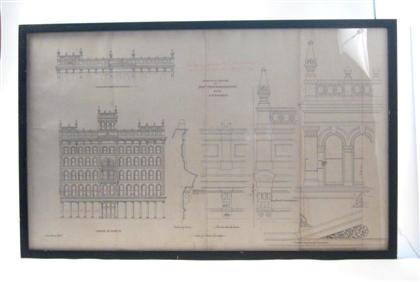 Appraisal: Two elevations of the Strawbridge Clothier's Store on th and