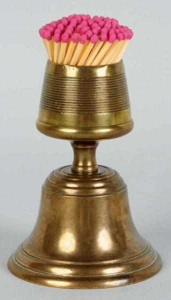 Appraisal: Brass Service Bell Match Holder Condition Excellent Size - T