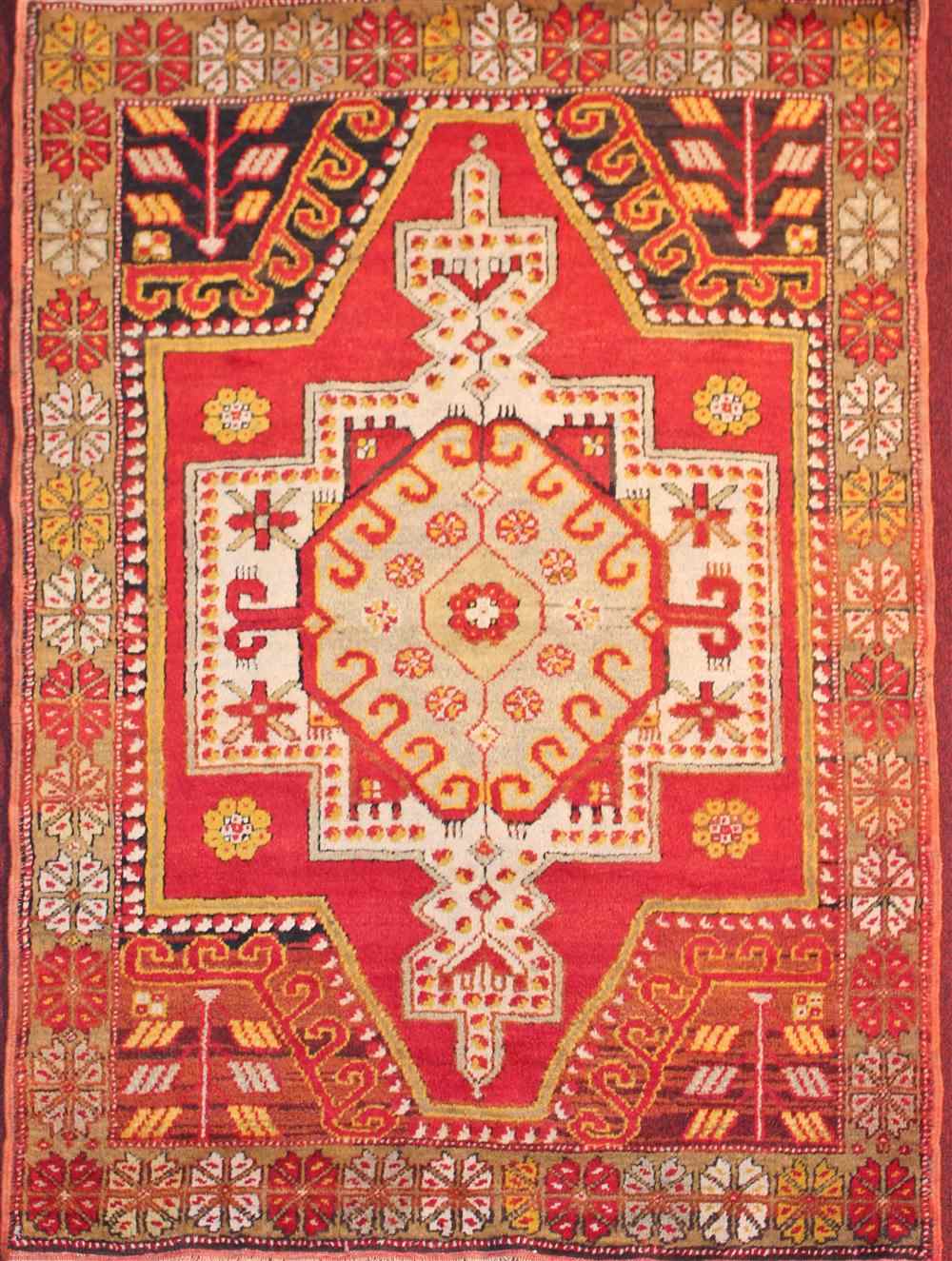 Appraisal: ANATOLIAN RUG approx ' x ' '' retail tag Provenance