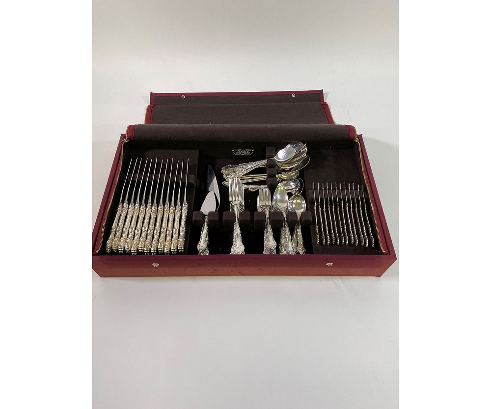 Appraisal: Sterling Silver Flatware Service Sterling silver flatware service for by