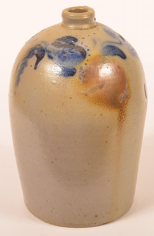 Appraisal: John Bell Gal Stoneware Jug with Cobalt Blue John Bell