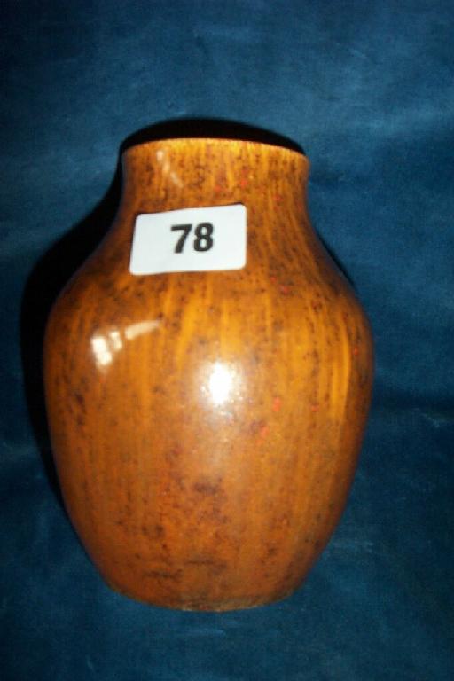 Appraisal: A Pilkington's Royal Lancastrian vase with mottled orange and brown