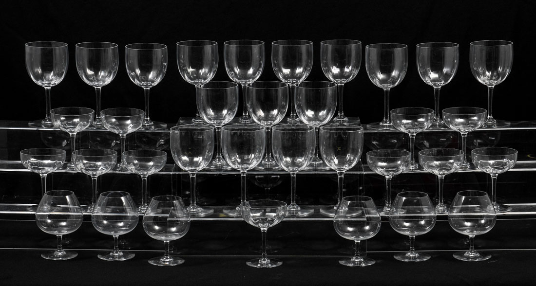 Appraisal: BACCARAT MONTAIGNE PERFECTION CRYSTAL STEMWARE Approx pieces total all by