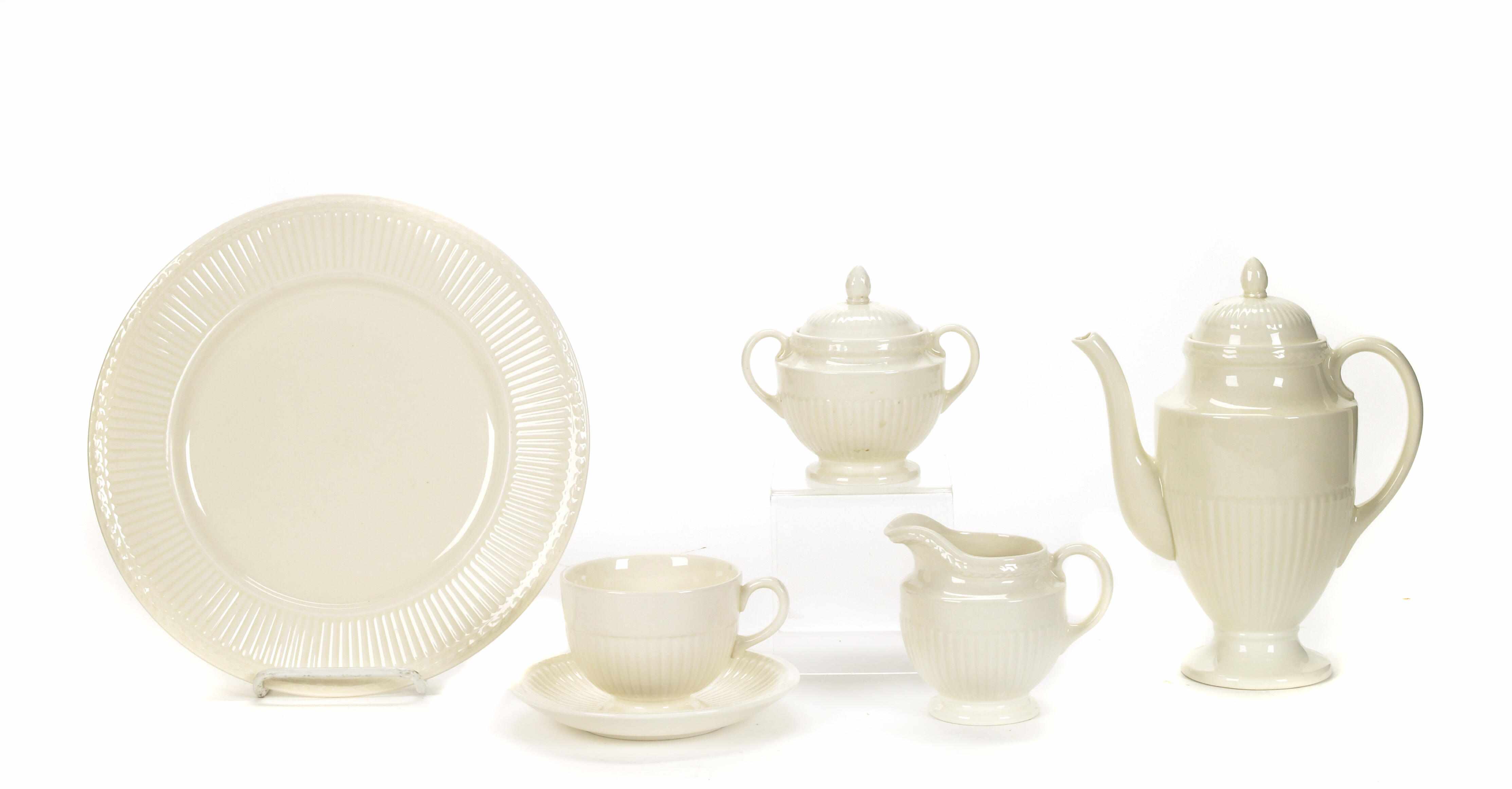 Appraisal: A Wedgwood creamware part dinner and tea service in the