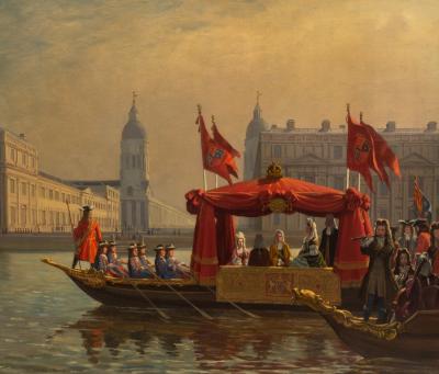 Appraisal: John Leigh-Pemberton - Queen Anne Going to Greenwich circa signed