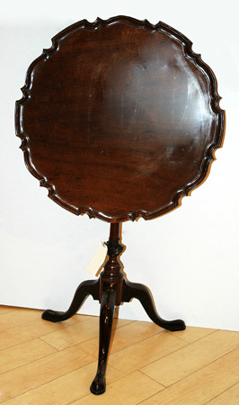 Appraisal: George II Mahogany Tilt-Top Table Estimate nbsp nbsp nbsp -