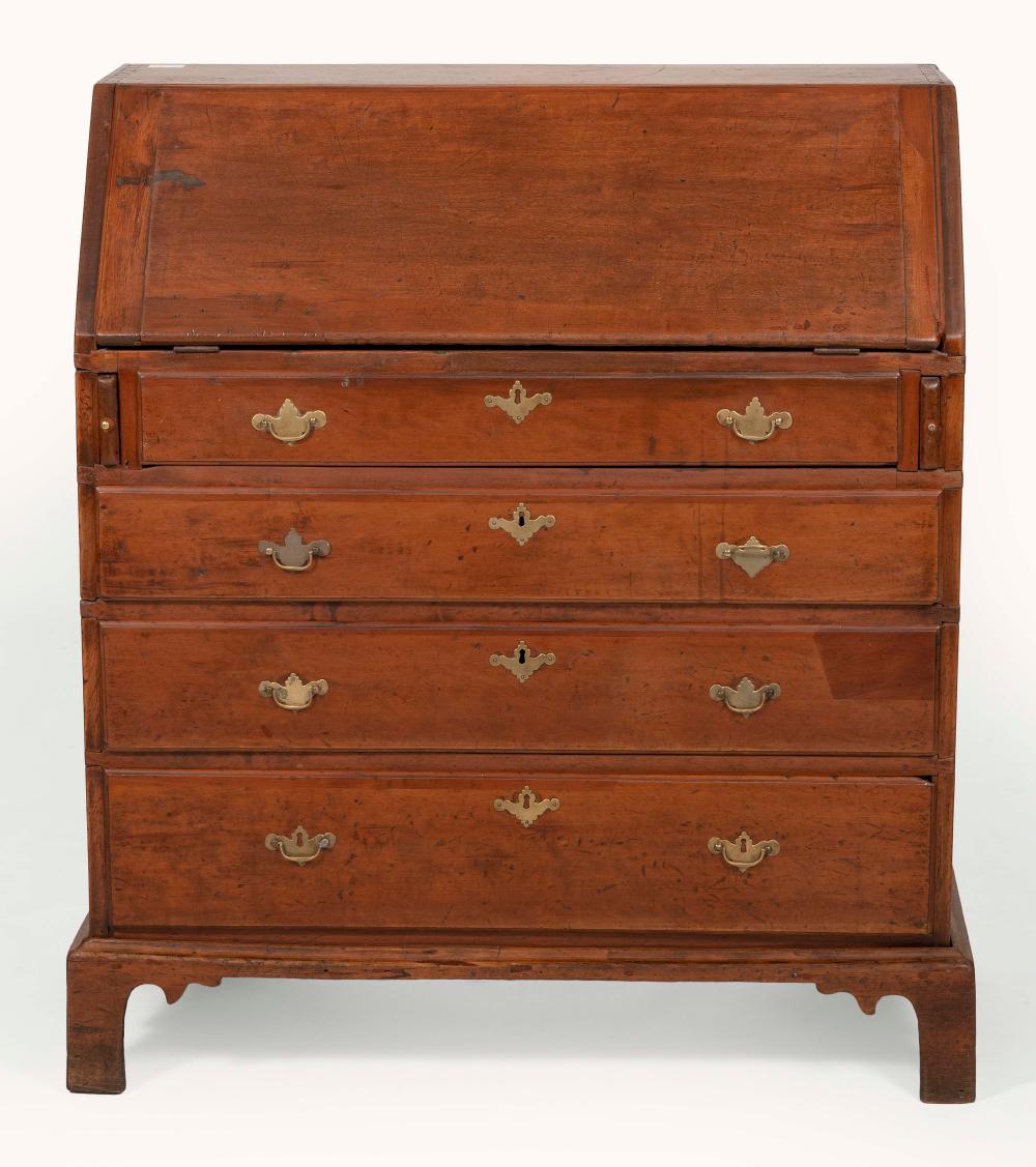 Appraisal: CHIPPENDALE SLANT-LID DESK WITH PROVENANCE PERTAINING TO THE BATTLE OF