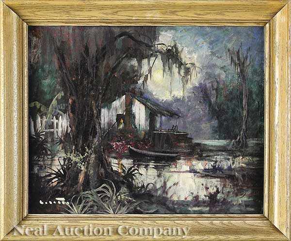 Appraisal: Colette Pope Heldner American Louisiana - Swamp Idyl Louisiana Bayou