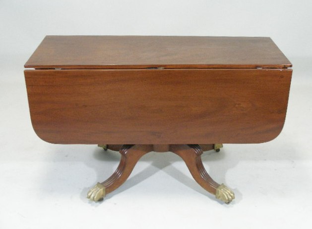 Appraisal: Classical Breakfast Table American c s drop-leaf form mahogany and