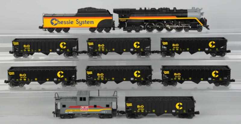 Appraisal: Lionel Chessie Freight Train Set Contemporary O- coal train set