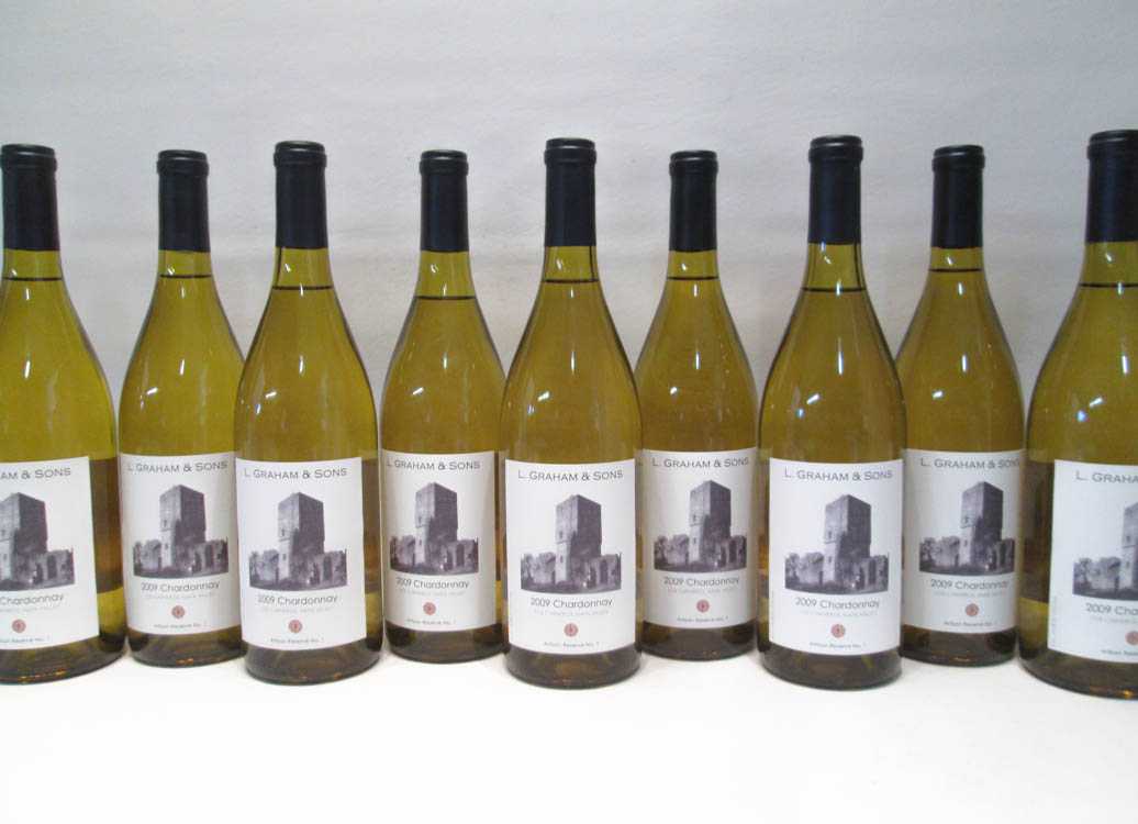 Appraisal: EIGHTY-EIGHT BOTTLES OF VINTAGE CALIFORNIA CHARDONNAY L Graham Sons Artisan