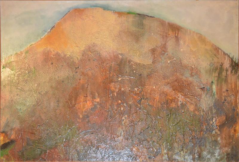 Appraisal: GREG IRVINE ABSTRACT LANDSCAPE OIL ON BOARD X CM GREG