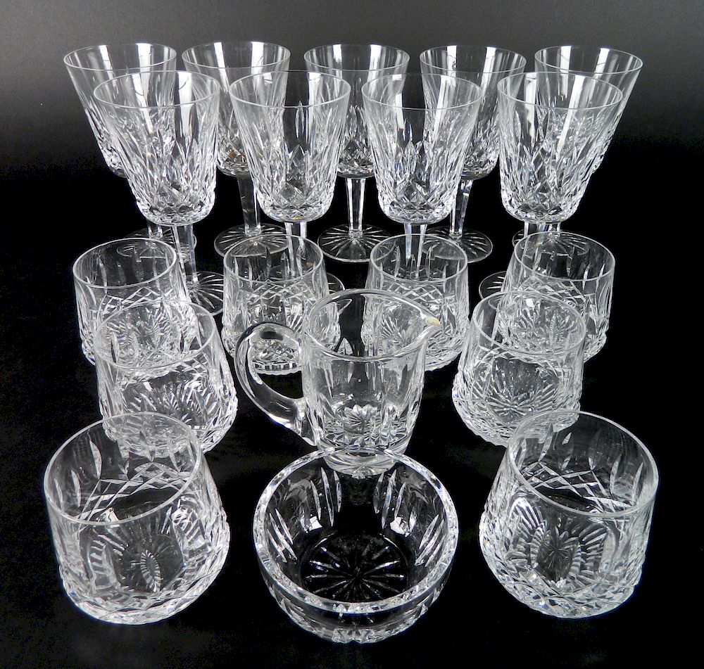 Appraisal: Waterford crystal stemware Waterford crystal stemware Lismore pattern- water glasses