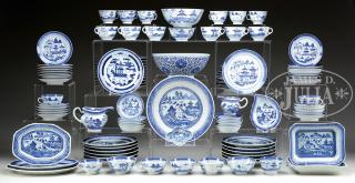 Appraisal: LARGE LOT OF BLUE AND WHITE PORCELAIN th and th