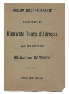 Appraisal: Bamberg David L Nieuw Goochelboekje Dutch Eight page booklet uncut